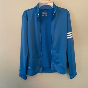 Blue adidas golf zip up